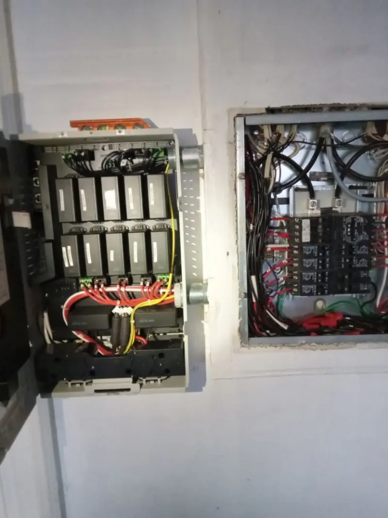 Electrical panel upgrade completed for Security Camera Wiring in Paloma Creek South
